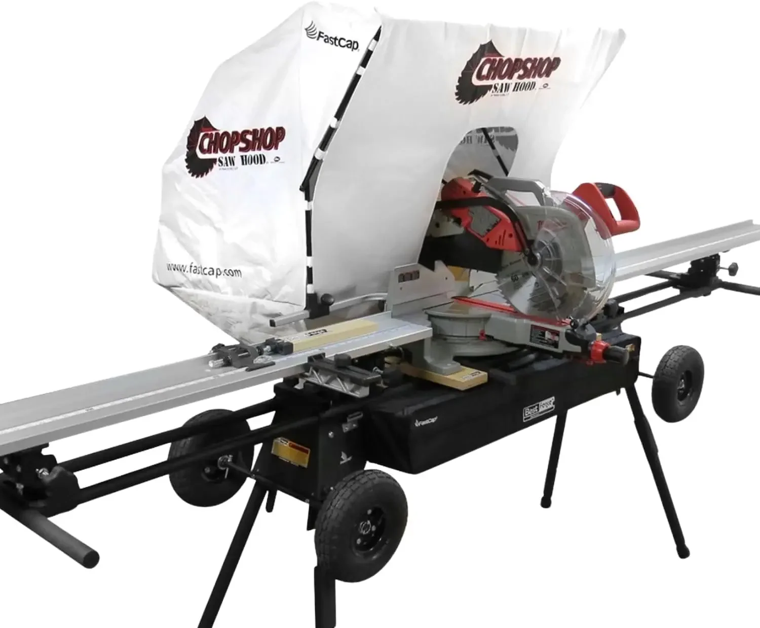 SawHood Dust Collection Hood for Miter & Tile Saws | Superior Dust Capture Solution, Connects to Accessory Holes, Easy to Set