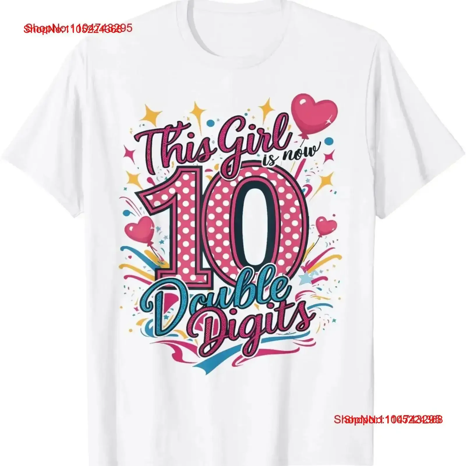 

10th Birthday This Girl Is Now 10 Double Digits T Shirt vintage Washed Slightly Top For Everyday Wear Soft Stretched vintage