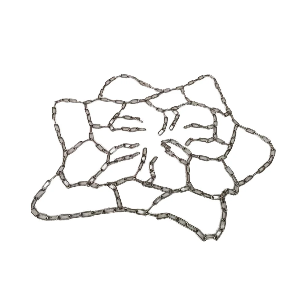 실내 및 실외용 스테인리스 스틸 직조 체인 중량급 표준 농구 네트