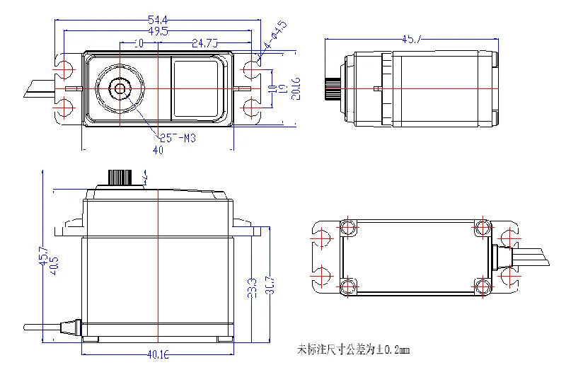 Dsservo DS3225 SG 25KG 디지털 서보 메탈 기어 RC 자동차 보트 로봇 25T 플라스틱 모터 바하 서보용