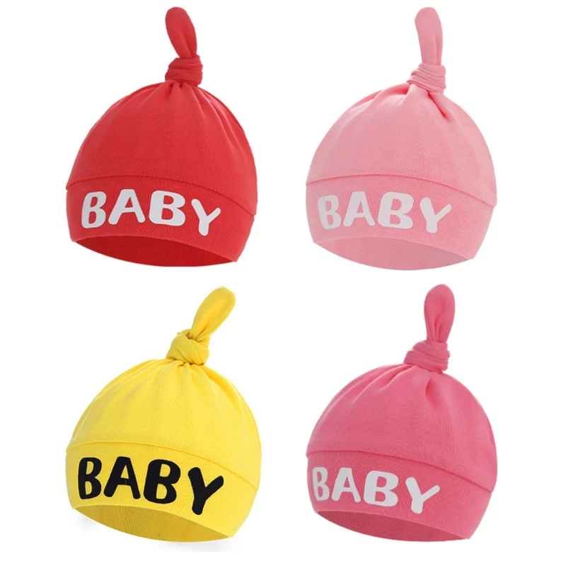 2 Pcs Baby Anti Scratching Cotton Gloves Hat Set Newborn No Scratch Mittens for Infants