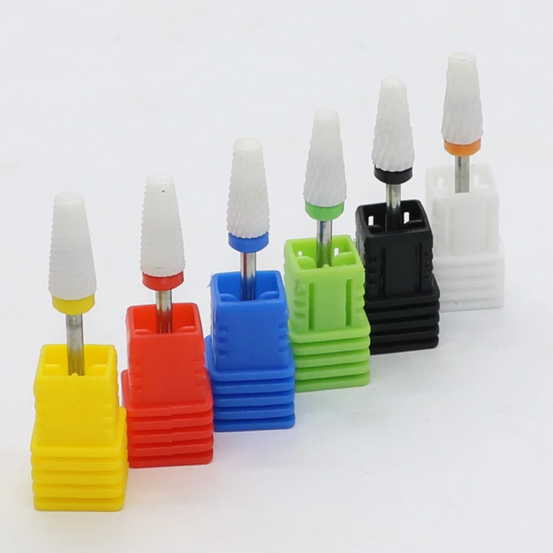 DDQ-Ceramic Nail Drill Bits, Electric Nail Drill Bits, Manicure Machine, Ferramentas de Arte