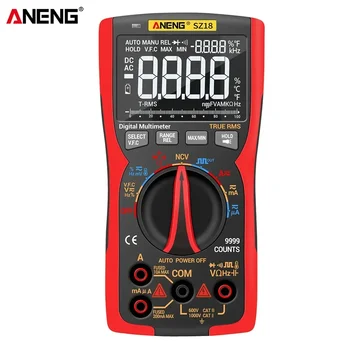 ANENG SZ18 PRO Digital Multimeter 9999 Professional True RMS Analog Tester Multimeter DIY Transistor NCV Testers LCR Meter