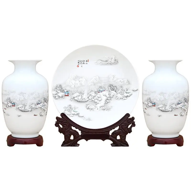 

Jingdezhen Ceramic New Chinese Home, Living Room, Bo Gu Rack, Wine