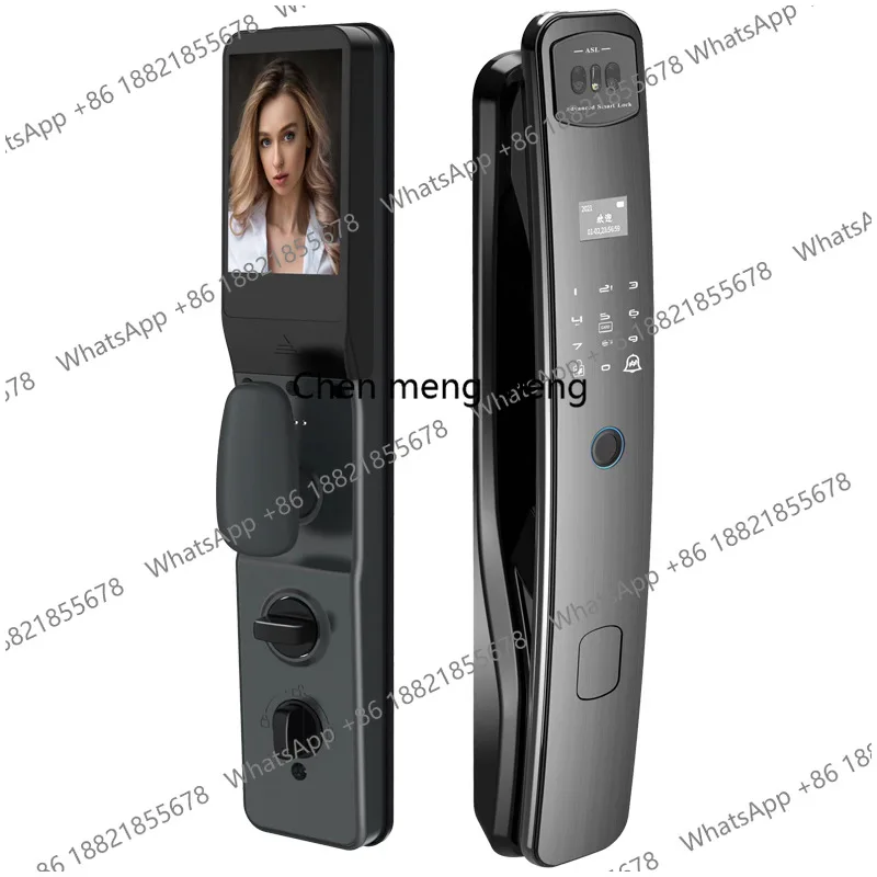 3D facial recognition smart lock automatic fingerprint home password electronic lock camera