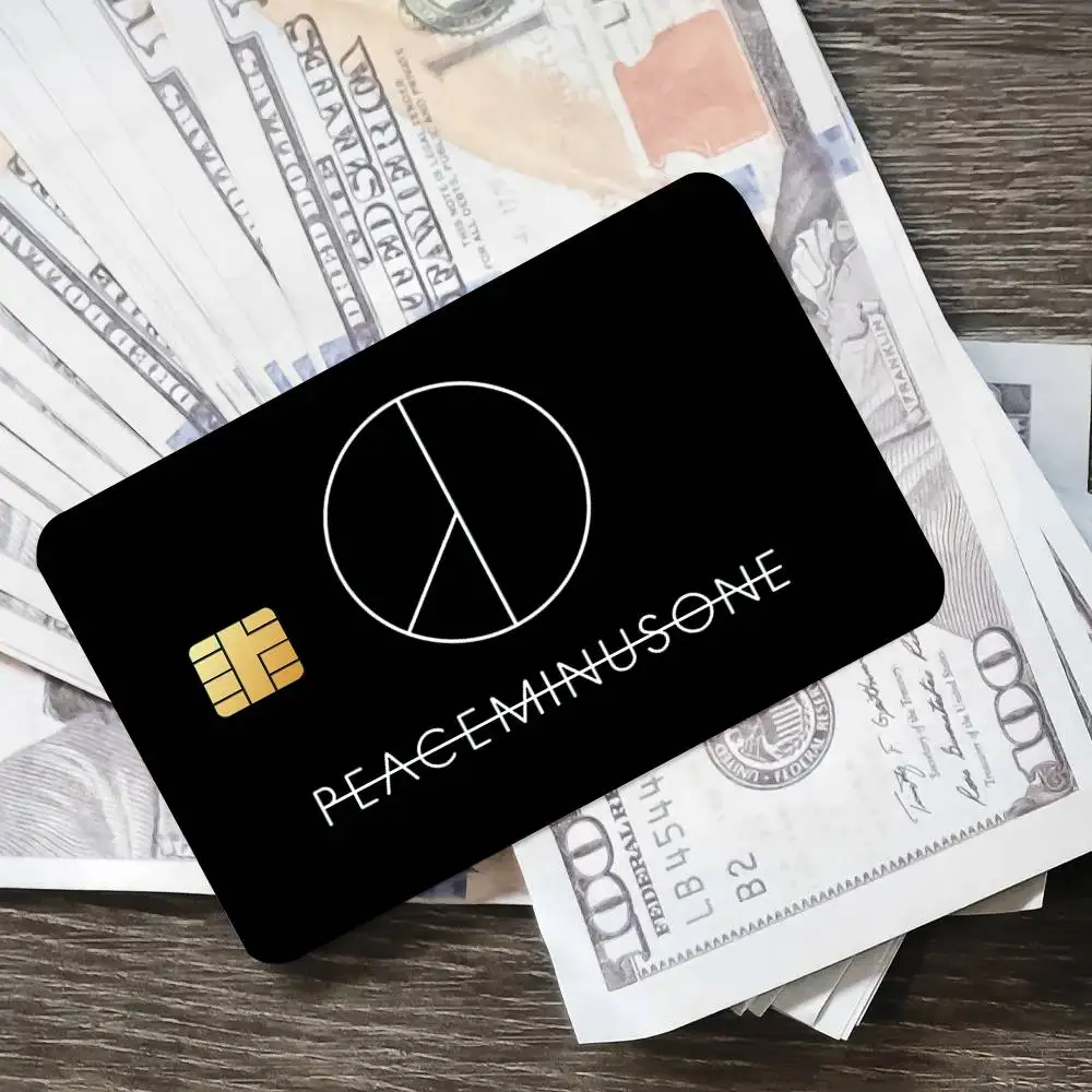 الأزياء الفن P-Peaceminusone بارد المشارك الائتمان الجلد غطاء بطاقة ملصقات 4 قطعة فيلم حافلة تمرير الجبهة الديكور البنك الخصم #3
