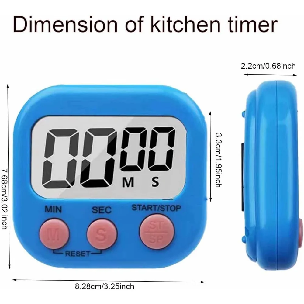 Kitchen Timers for Cooking,Tmers for Cooking,Kitchen Timer Magnetic,Countdown Timer,for Cooking Boiling Eggs, Gym, Meeting