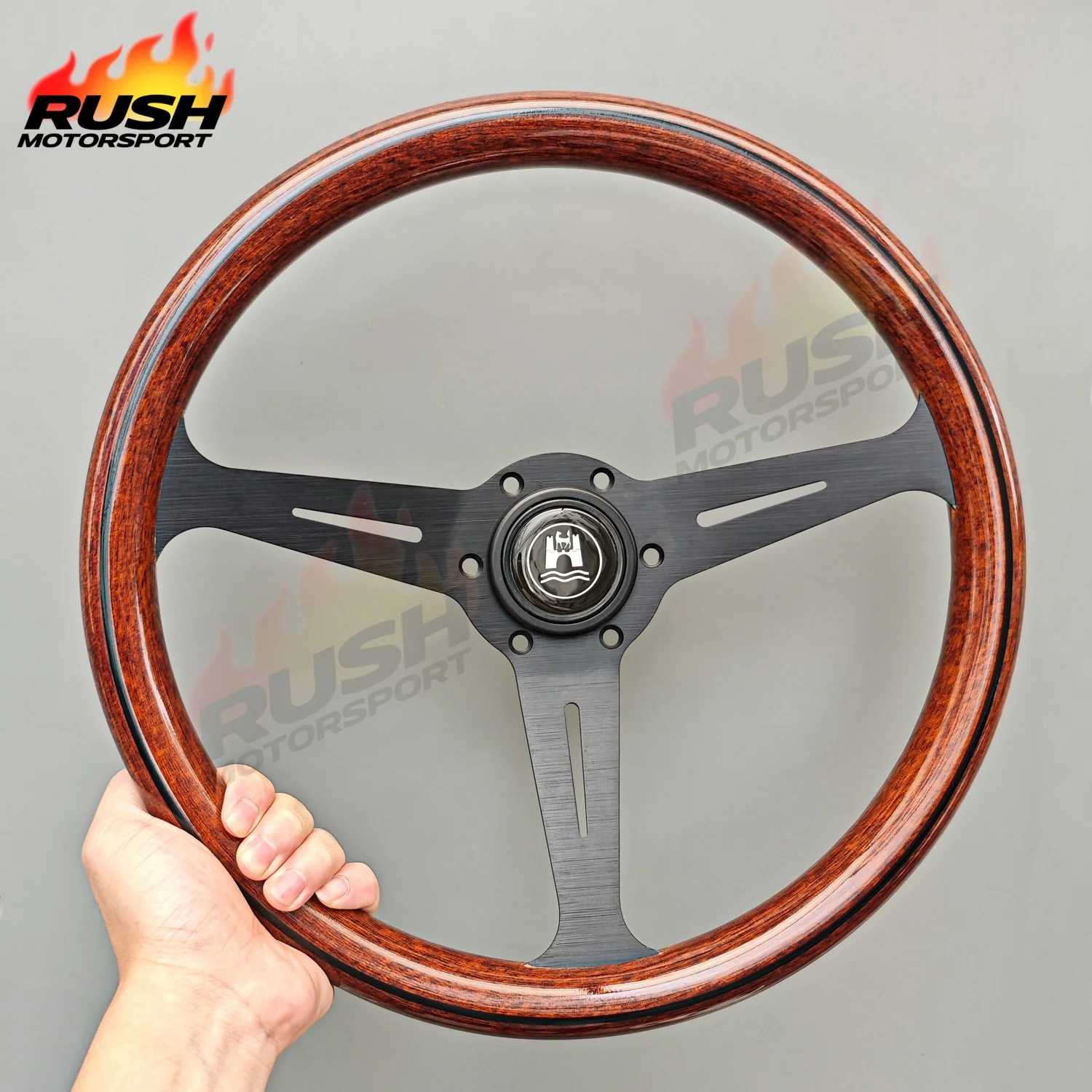 

14inch 358MM Classic Wood Grain Steering Wheel Vintage Racing Sport Steering Wheel PC-ST54