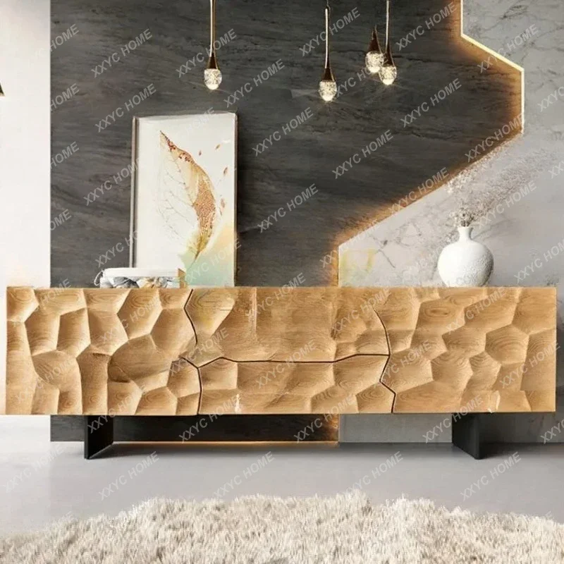 

Q log light luxury TV cabinet modern simple living room floor low cabinet