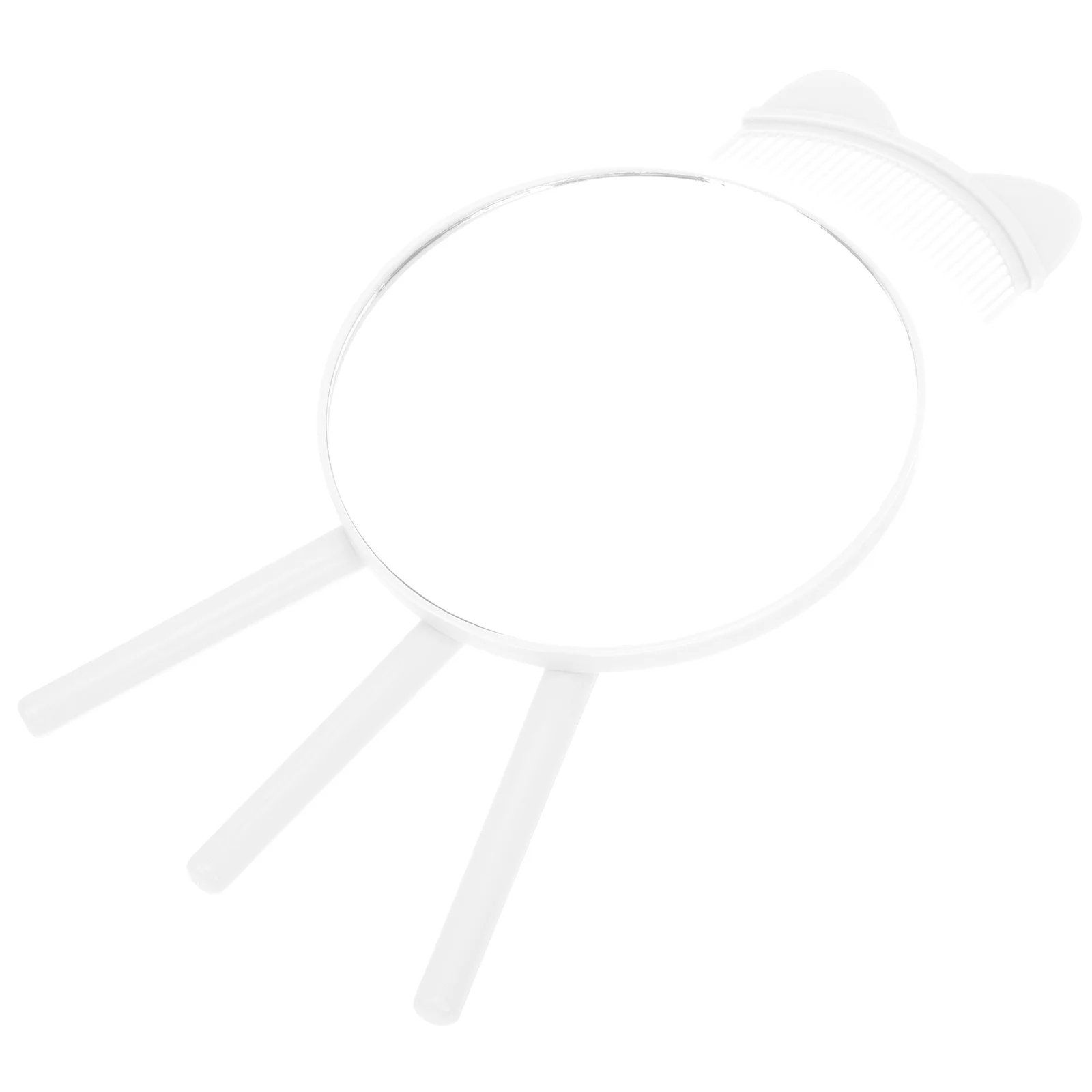 1Pcs Creative Cat Ear Mirror Tripod Base Mirror Exquisite Desktop Decor Gift Girl Gift Desktop Decor Photo Prop