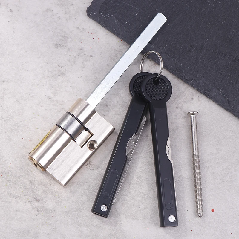 Copper Made Automatic Fingerprint Lock Cylinder With C-Class Tail, Perfect for Anti-theft Doors
