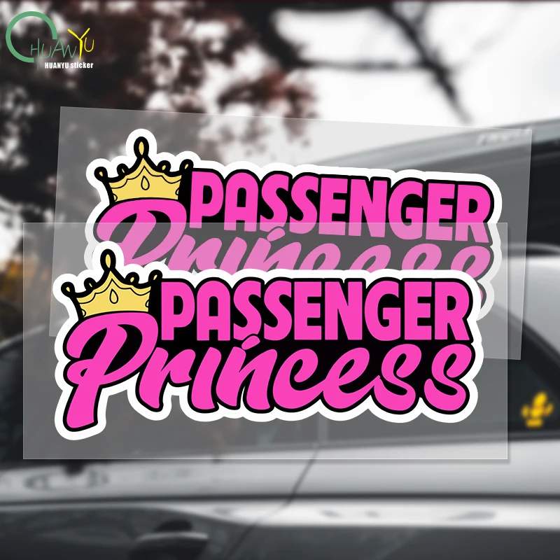 Passenger Princess stickers Car stickers Cute Creative Reflective stickers Car windows Funny Car Decoration Accessories