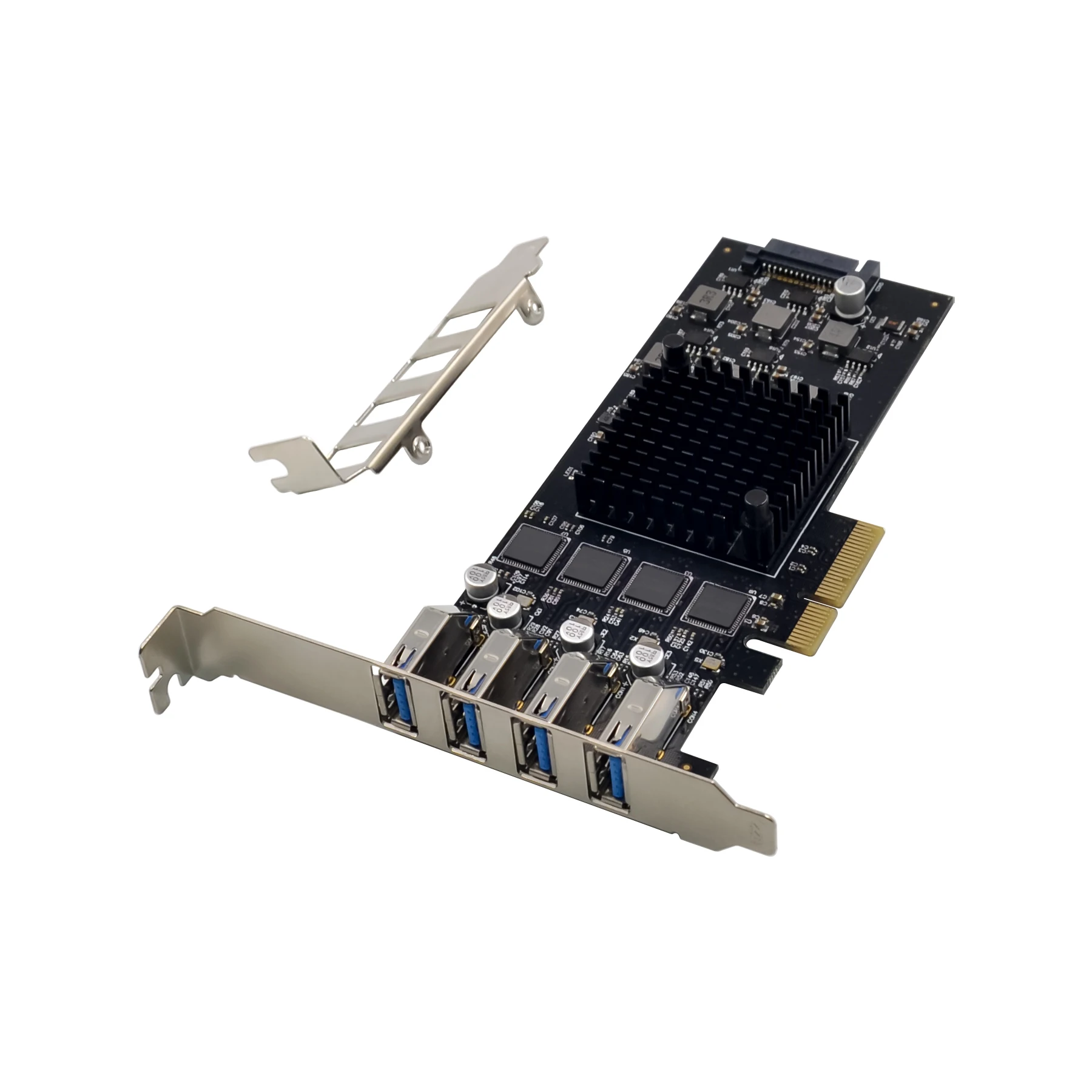 SUNWEIT ST686  PCIe X4 ASM3042 4CH USB3.2 5Gbps Extended Card