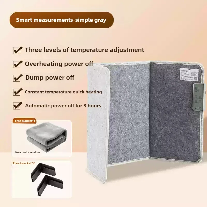 Foldable Foot Warmer  3-Level Adjustable Desk Heater  Smart Temperature-Controlled Foot Warmer  Timed Knee Heating Pad