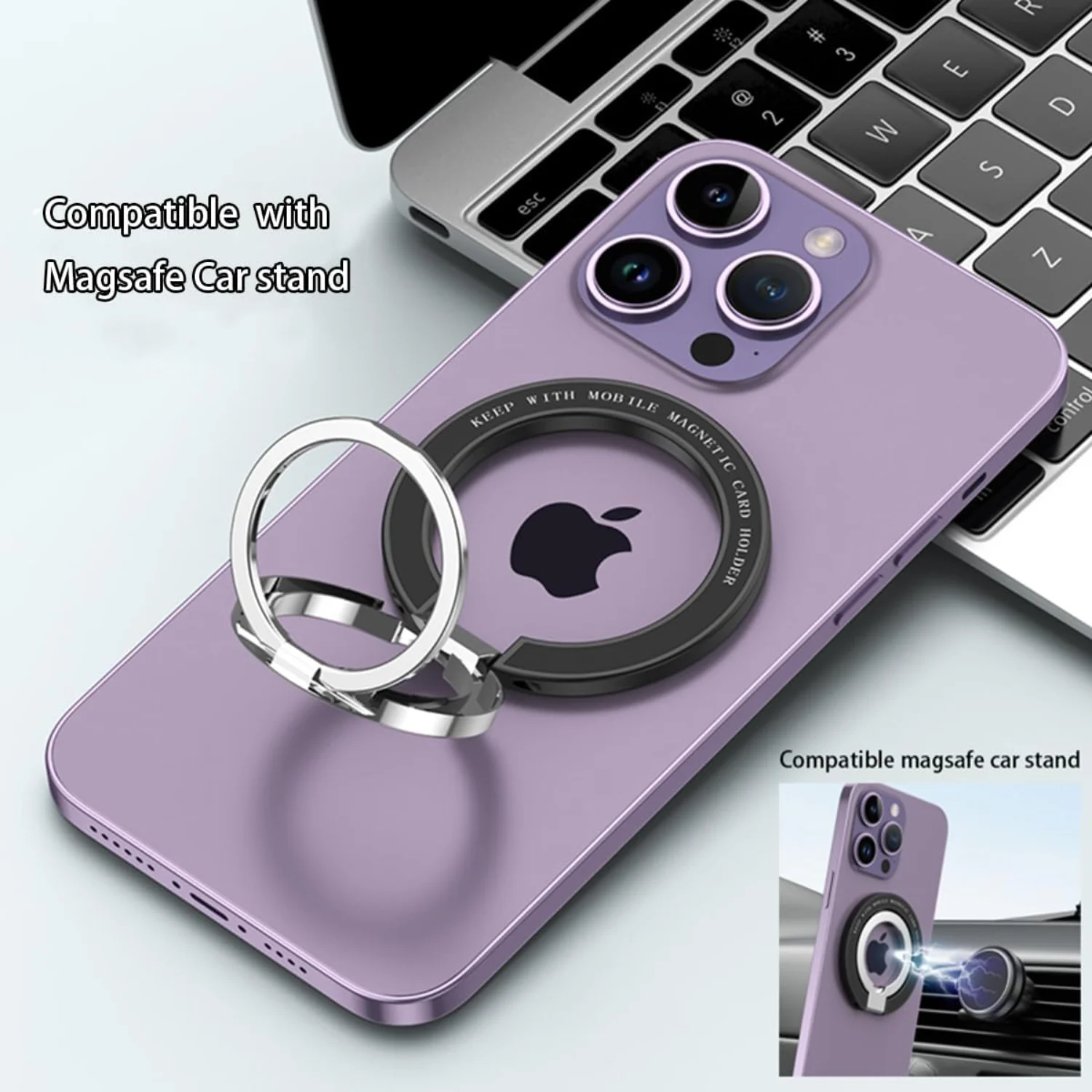 Cell Phone Ring for ,  Phone , Phone Ring Holder, Phone Ring with Adjustable Kickstand for  14/13/12(Plus,Mini,,  Max), Smartpho