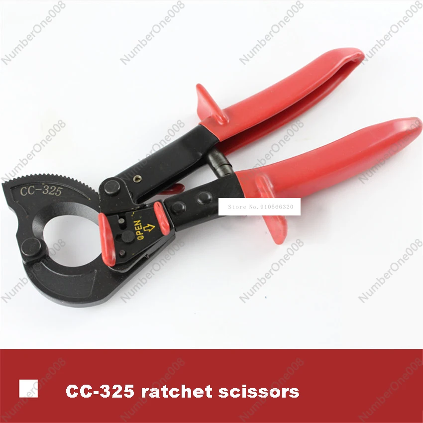 

New Arrival CC-325 Ratchet Scissors within 240 Square mm Copper And Aluminum Wire Cutting Cable Cutters Manual Ratchet Scissors