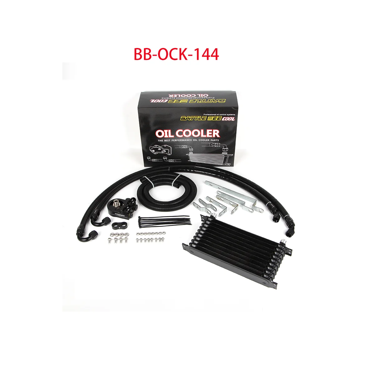 

Engine Oil Cooler Kit For Civic type-R FK8 FL5 K20C1 Engine Radiator Oil Filter Sandwich Plate Adapter BB-OCK-144