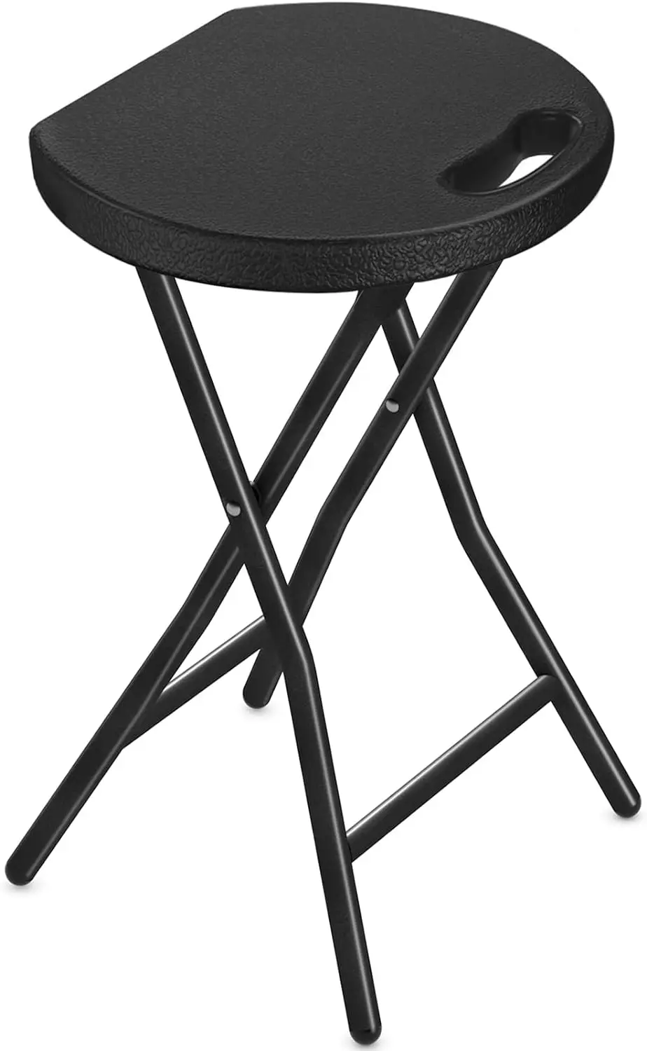 

TAVR Furniture Portable Folding Chair with Handle, Heavy Duty Round Fold Stool Chair with 500lbs Capacity for Adults,