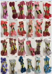 100% cotton  CXC 10 pieces  cross stitch threads   / cross stitch embroidery thread Customer choose styles threads  colors 15