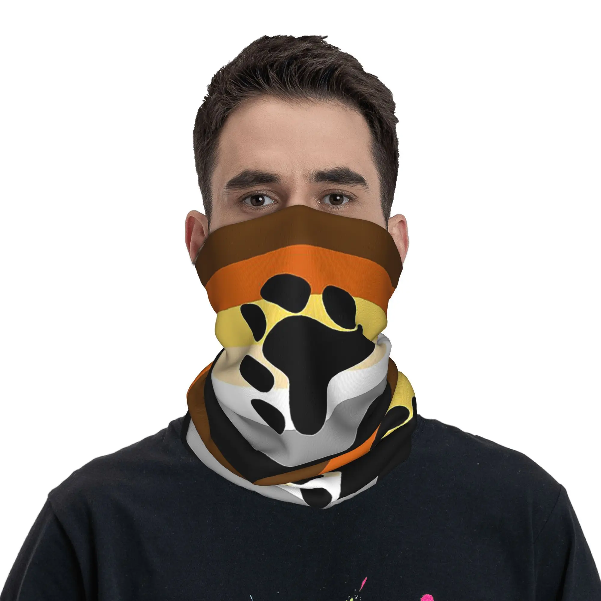 Lgbt مثلي الجنس الدب فخر العلم باندانا غطاء الرقبة المطبوعة التفاف وشاح متعدد الاستخدام الدراجات وشاح الدراجات للرجال النساء الكبار الشتاء #1