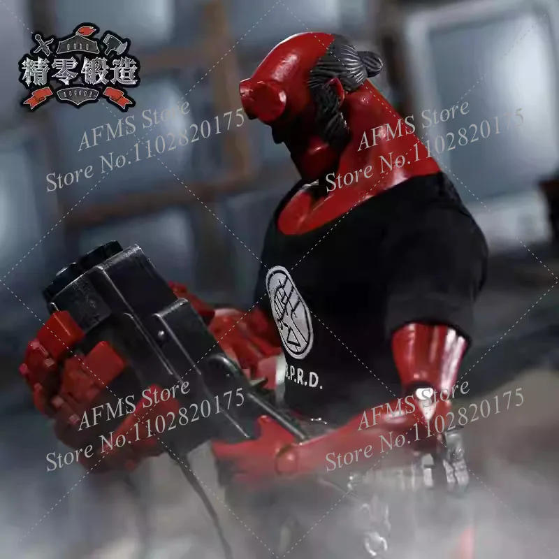 1/12 Scale Collectible Figure Hellboy เสื้อกีฬา T เสื้อกางเกงขาสั้น Fit 6 นิ้ว 1000 ของเล่นผู้ชายทหาร Action Figure Body ตุ๊กตา