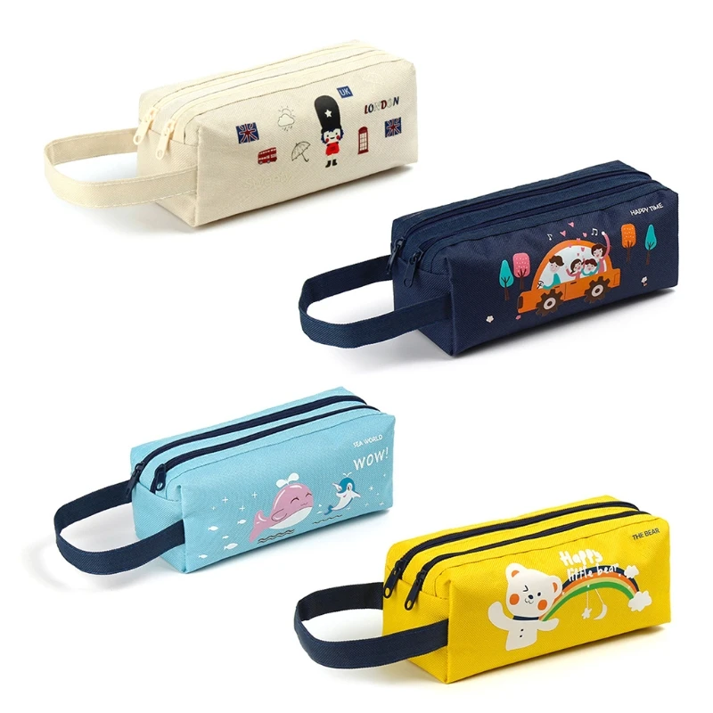 Premium Potlood Pouch Pencil Bag Ritssluiting Leuke Draagbare Cosmetica Pouch