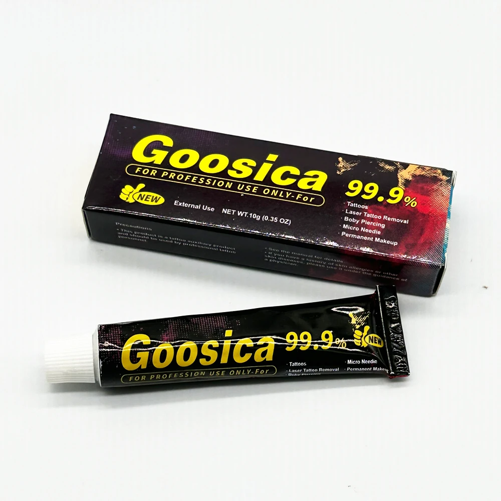 Goosica Creme de Tatuagem Antes da Maquiagem Permanente Microblading Sobrancelha Lábios Forros Piercing Original 99 10g