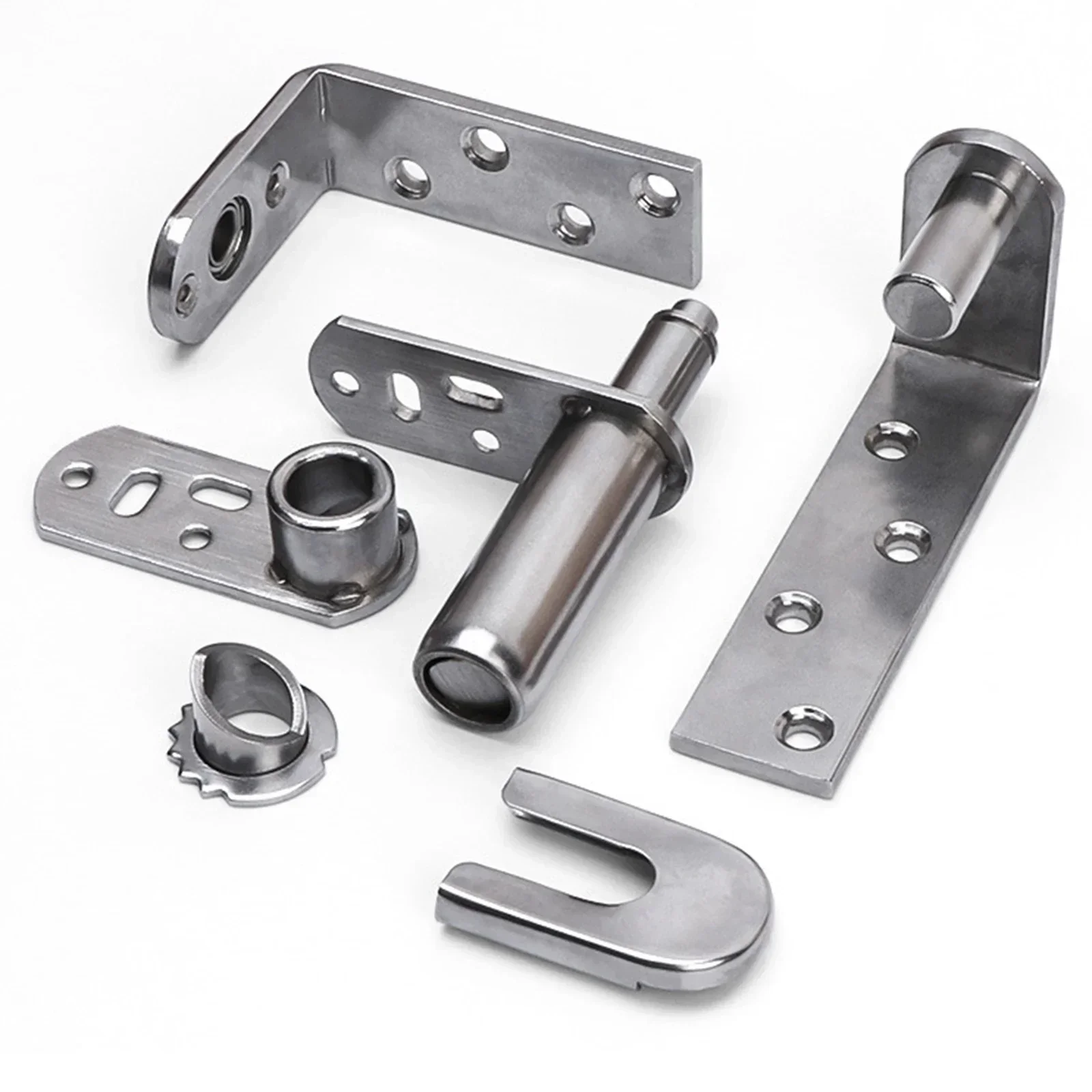 Stainless Steel Door Hinges Premium Stainless Steel Hinges Elegant Versatile  For Wooden Doors Cabinet Doors Home Improvement