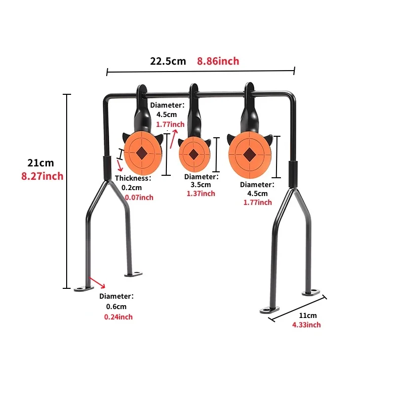 self-resetting-plastic-bb-toy-shooting-target-kids-safe-shooting-practice-indoor-airsoft-target-spinner-with-orange-stickers