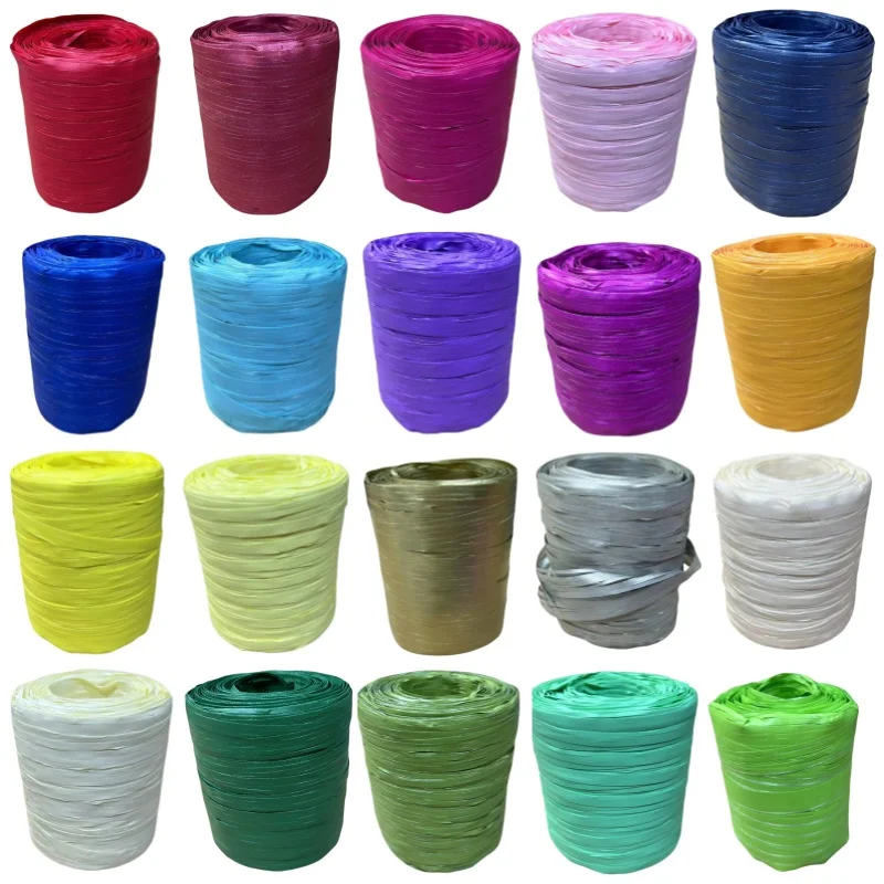 Лента из рафии, лента из полипропилена, 200 метров, украшение, свадебная веревка, шпагат, подарочная упаковка для вечеринки