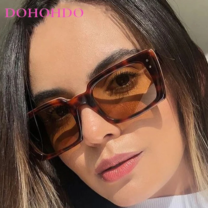 

Vintage Big Frame Square Rice Nail Women Sunglasses Trendy Brand Design Men Eyeglasses Travel Driving Shades Unisex Lentes UV400