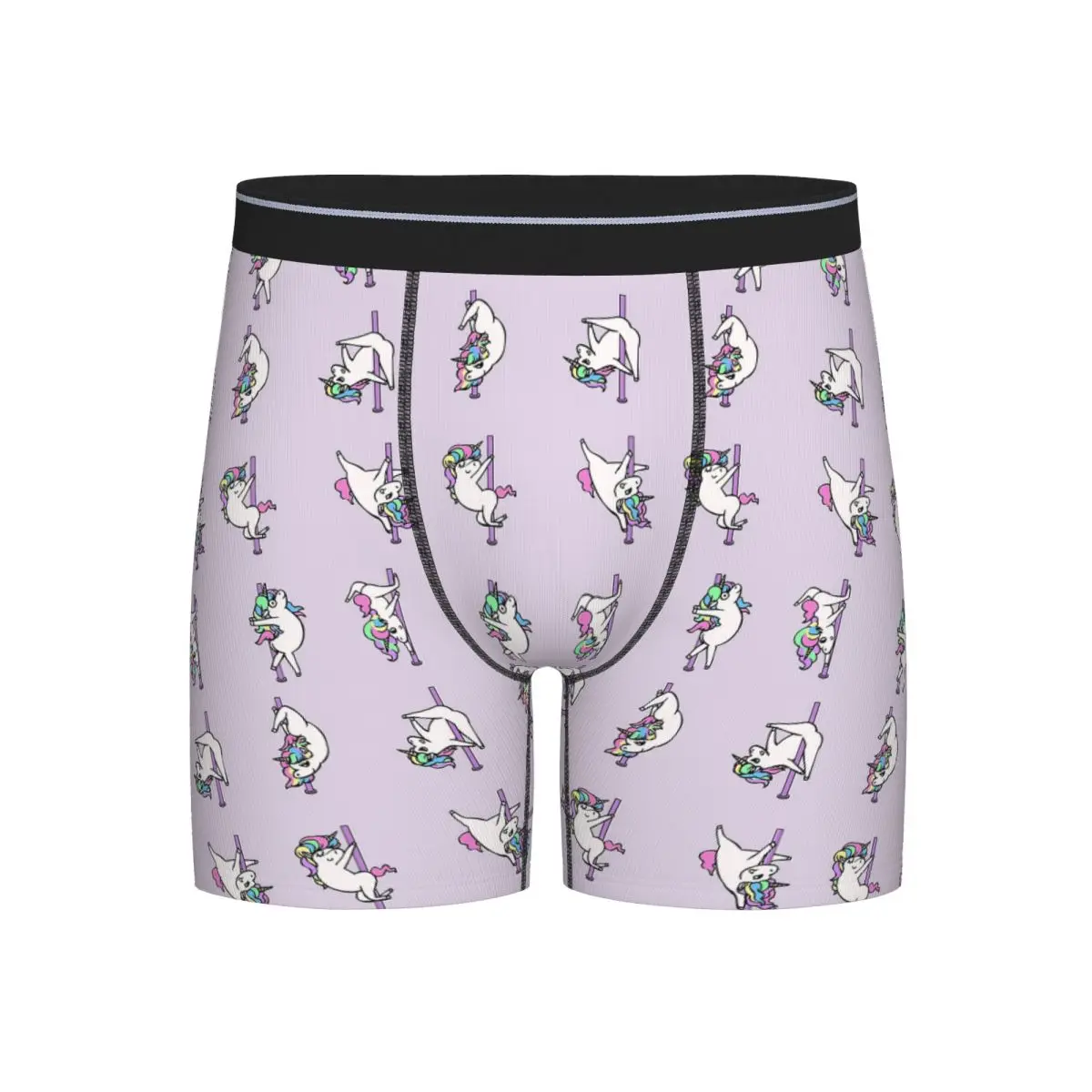 

Длинные трусы-боксеры, шорты с единорогом, клубные трусики для танцев на шесте, мужское дышащее нижнее белье для мужчин, подарок бойфренду