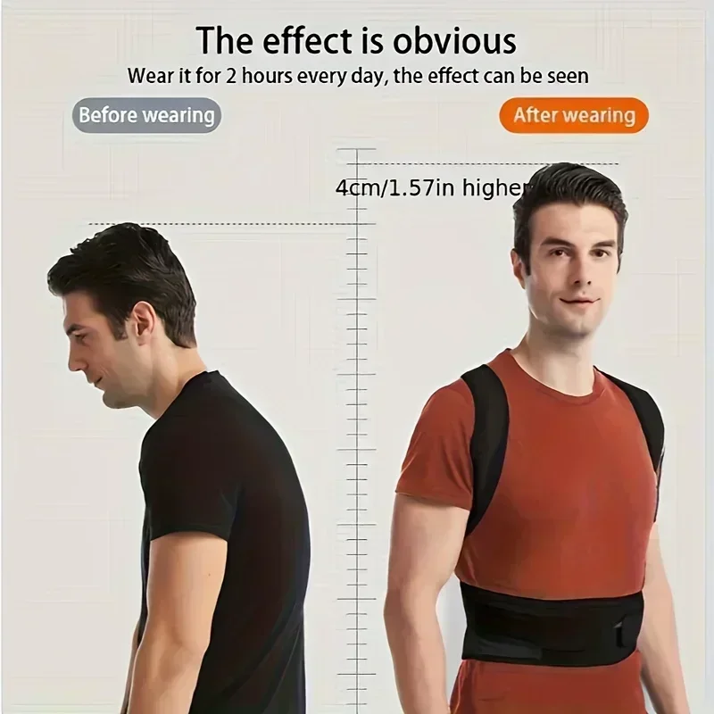 New Upper Back Posture Corrector Posture Clavicle Support Corrector Back Straight Shoulders Brace Strap Correctpor