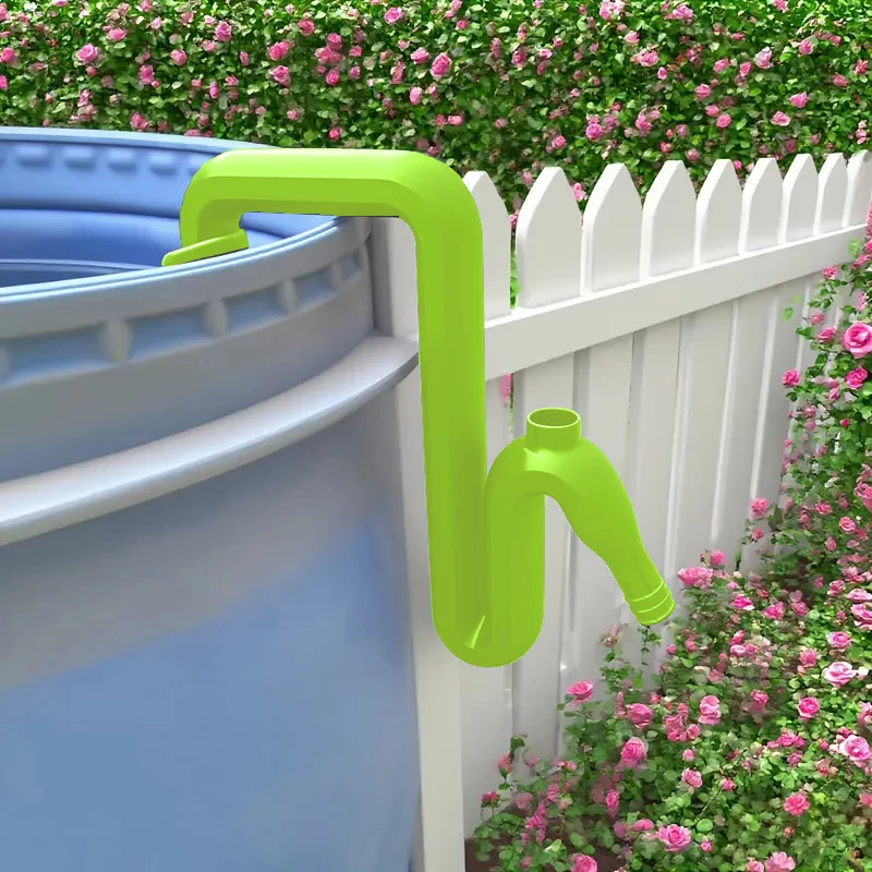 خرطوم سيفون ذاتي التحضير: أنبوب تصريف تلقائي بدون مثقاب/ملء تجاوز لنقل مياه الأمطار بدون جهد