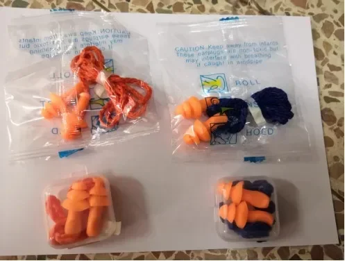 Soft Silicone Corded Reusable Ear Plug Protector, Safe Comfortable Earplugs Earmuff for Hearing Protection and Noise Reduction,