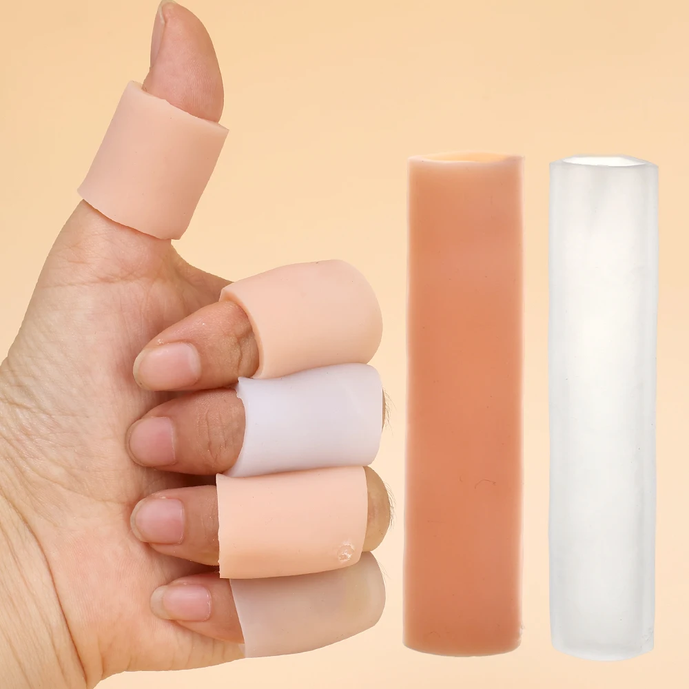 Silicone Toe Protector Cover Anti-Friction Foot Care Tool Fibre Finger Separator Spacer Tube Pain Relief Wear Pads Care Pedicure