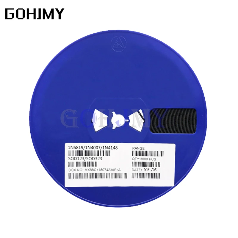 1 Rolle 3000 Stück SMD-Diode 0805 SOD-123 1N5819 1N4007 1N4148 SOD123 SOD-323 1206 1N4148WS 1N5819WS B5819WS SOD323 Schottky-Dioden