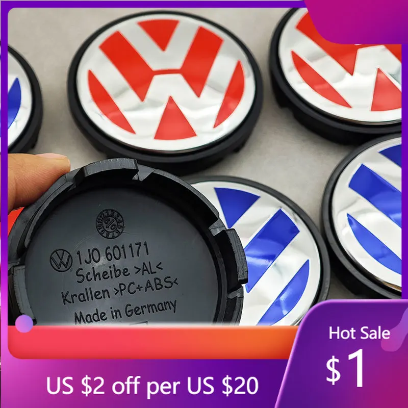 

Горячая новинка 2026: 20 шт. колпачков для центра дисков из АБС-пластика, 56 мм, сине-красные, для автомобилей Volkswagen Golf, Jetta, Bora, Polo, Santana