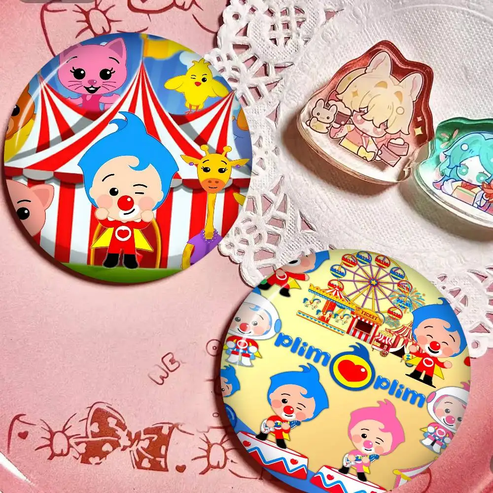 Broches photo P-Plim P-Plim, badges ronds créatifs, épingles cadeaux 32/44/58mm