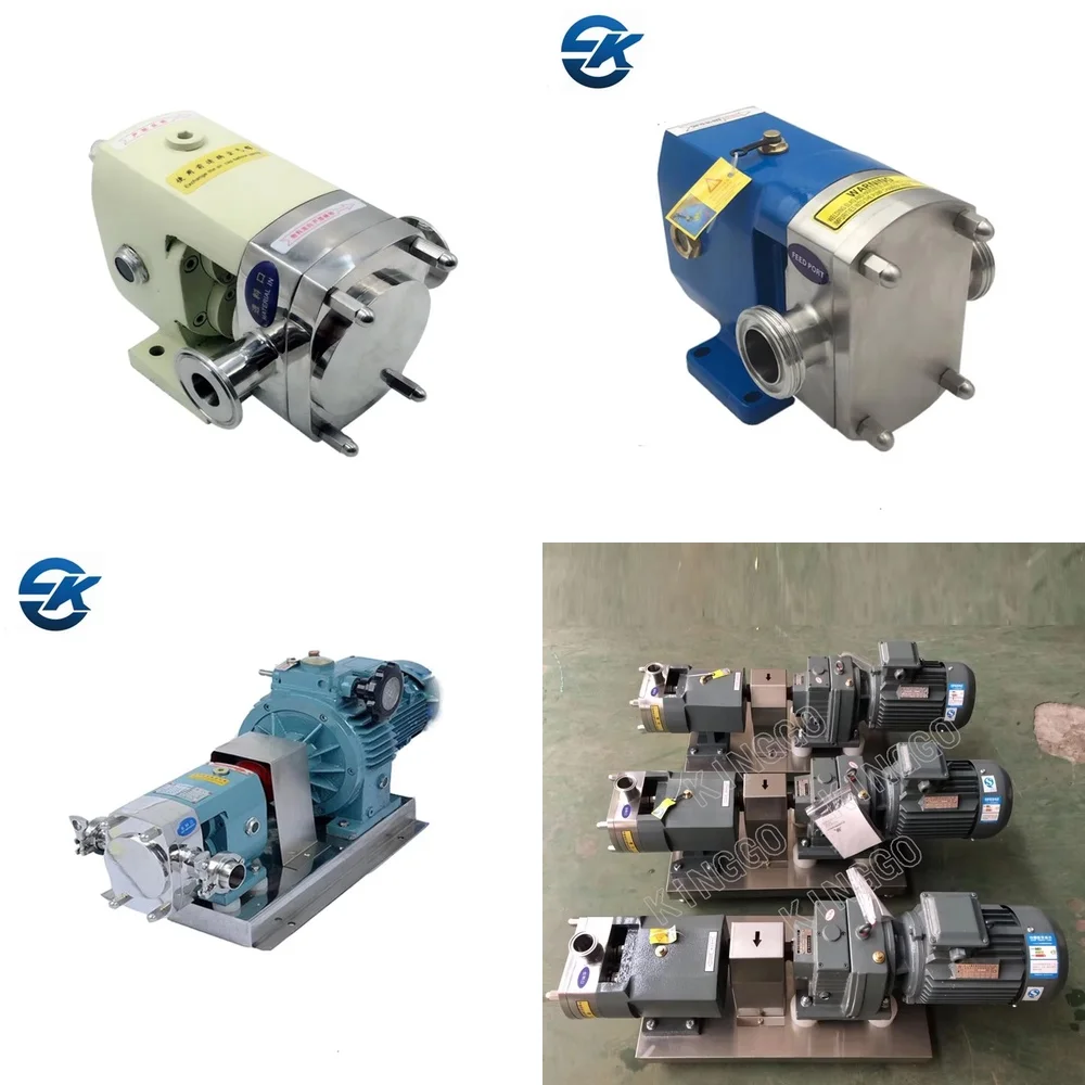 

Food Grade Stainless Steel SS304 SS316L Sanitary Tri-Clamp Impeller Rotary Lobe Pump Head for Honey Transfer for Industrial