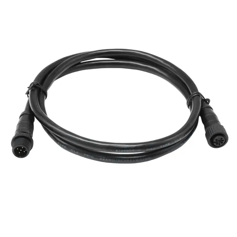 Удлинительный кабель NMEA2000 5-контактный (штекер-гнездо), 5 м, водонепроницаемый авиационный разъем, IP67, 5-жильный, 4А, 60В, двойной коннектор