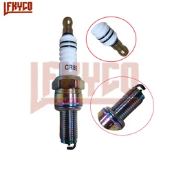 1/2/4/5PCS Motorcycle Spark Plugs Ignition Candle CR8E for HJ125T-8/HS125T YFZ 450 Engine Parts Accessories Sparkplug Cap Moto