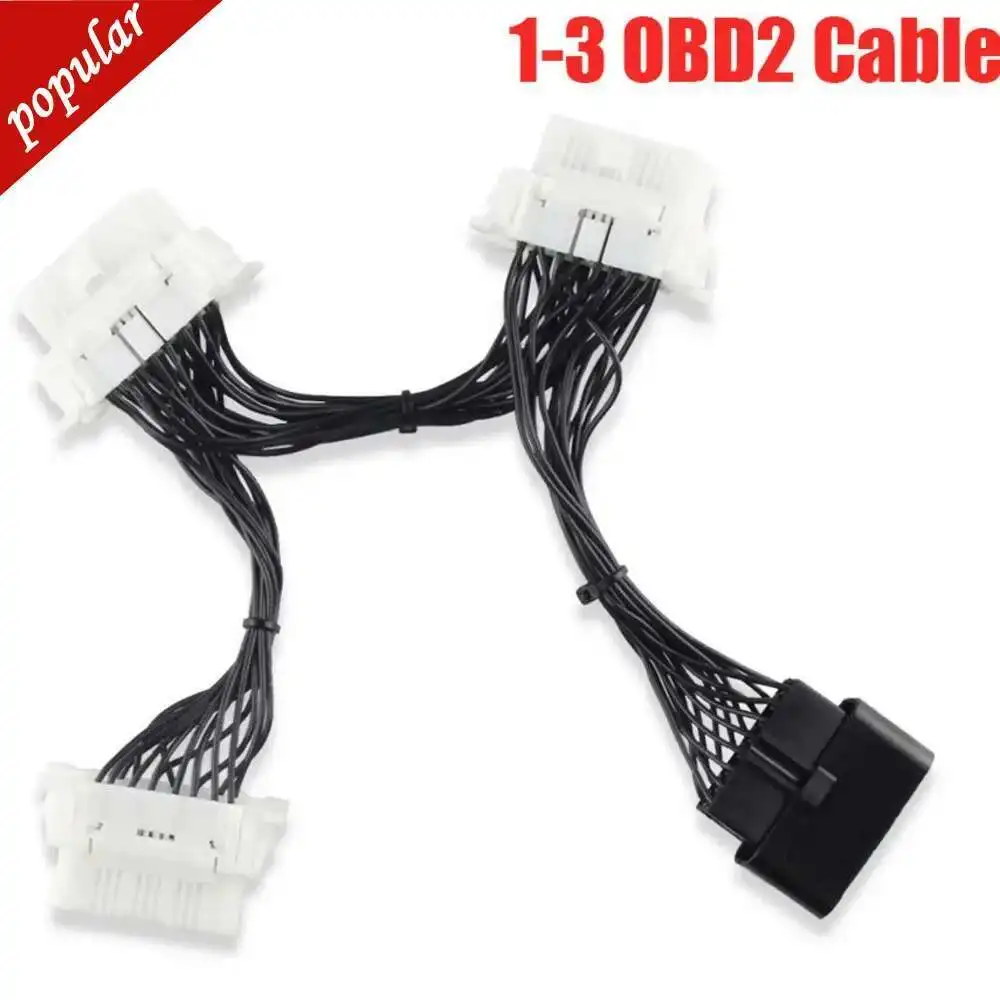 16Pin OBD2 16 Pin Auto Cable For ELM327 1-3 Male To Female Extension Cable Adaptor Diagnostic Scan Connector