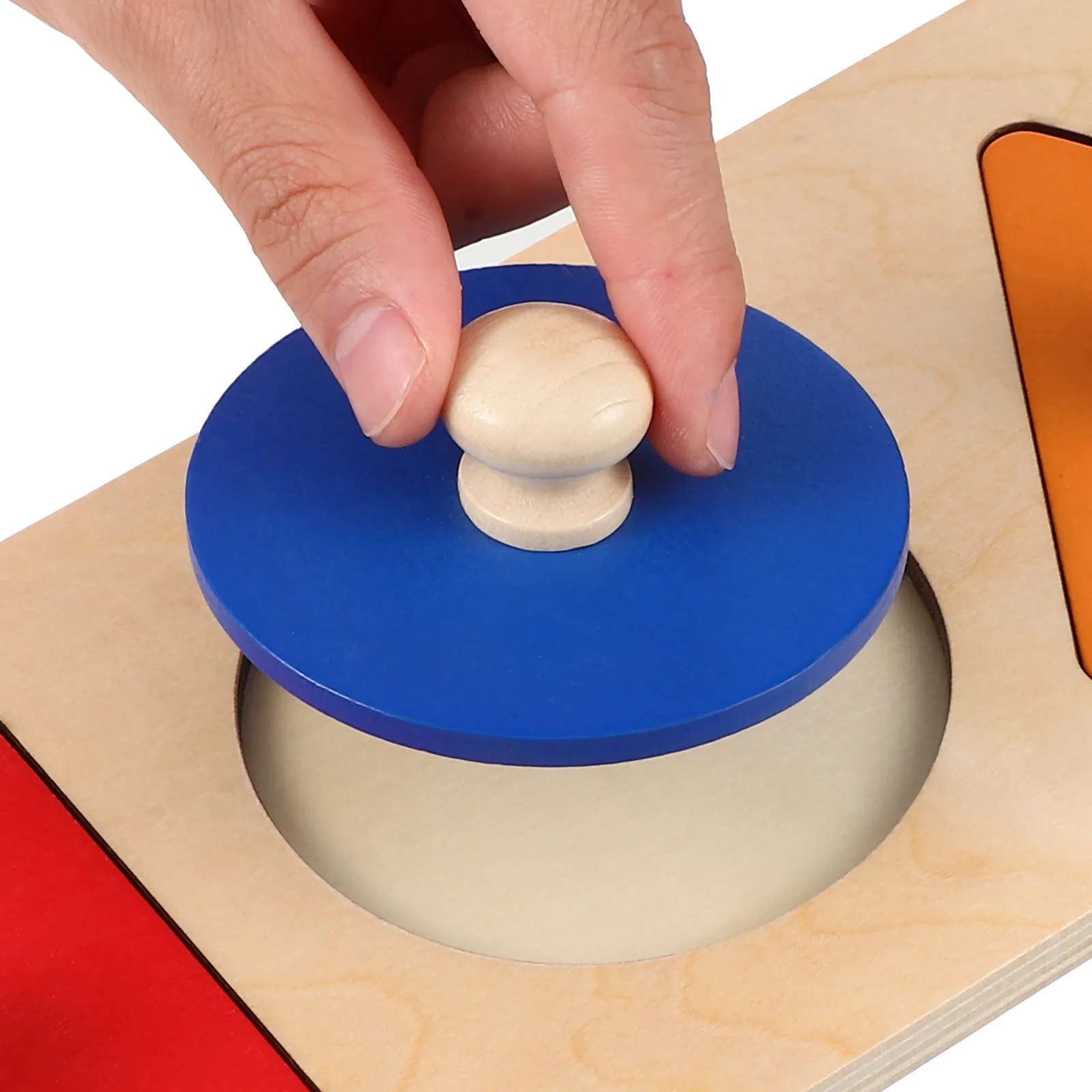 2 Zestawy Puzzle Montessori dla Niemowląt Zabawki Drewniane Aktywności Edukacyjne Sortowanie Kolorów