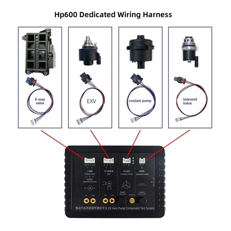 Y42A-HP600 EV Heat Pump Component Test Tester System For Electronic Expansion Valve, Coolant Pump, Solenoid Valve And Motors
