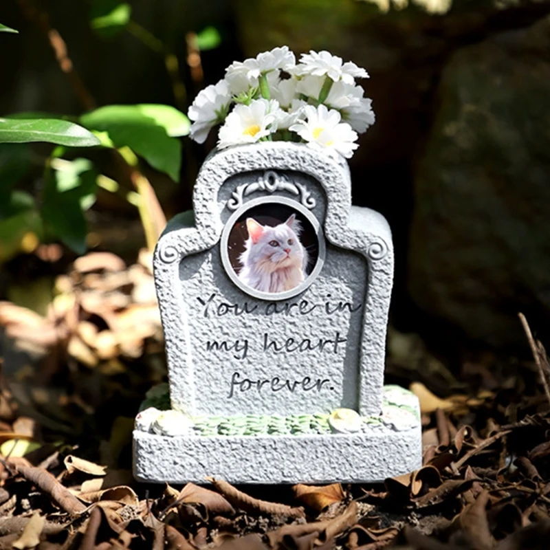 Pet Remembrances Tombstone Weatherproof Cats and Dog Headstones for Eternalize Memory