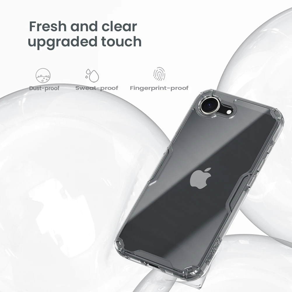 Nillkin Etui Nature TPU Pro do iPhone 17E/iPhone 16E, przezroczyste, odporne na upadki, z poduszkami powietrznymi, ochronne etui na telefon — zdjęcie produktu 6