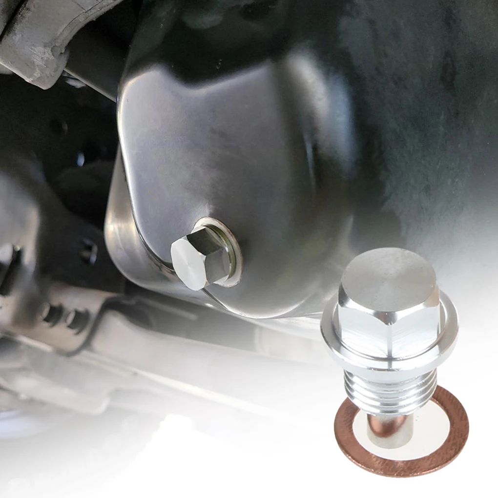 

Магнитная пробка для слива масла для прочных болтов сливной гайки двигателя, защита двигателя, сливная пробка масляного картера, фиолетовая M18 * 1,5, 4 шт.