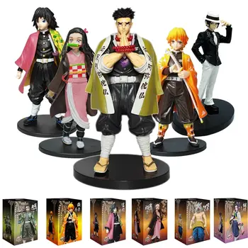 動畫爐門 Tanjirou Nezuko 鬼滅之刃公仔可動人偶 PVC 模型玩具 Zenitsu Figurine Inosuke Kimetsu No Yaiba Figura 10 最佳銷售 你豆子惡魔圖 - №4