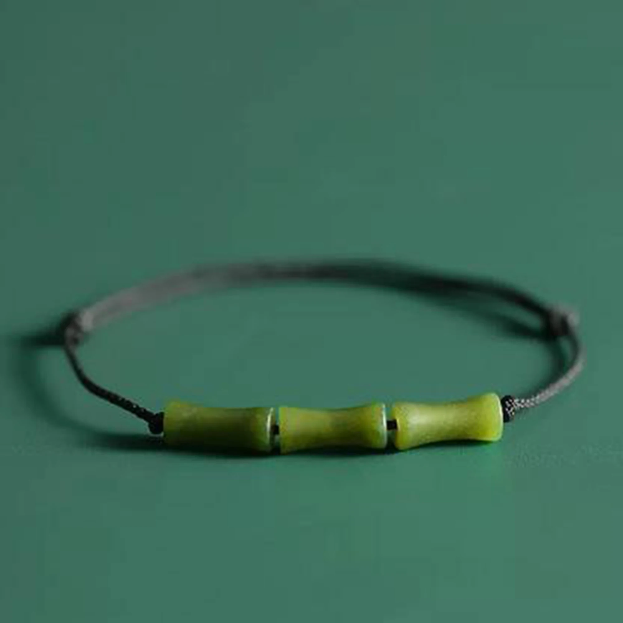 12x5mm Natural Stone Green Jade Bamboo Shape Loose Spacer Beads for Jewelry Making DIY Unique Bracelets Necklace Earrings